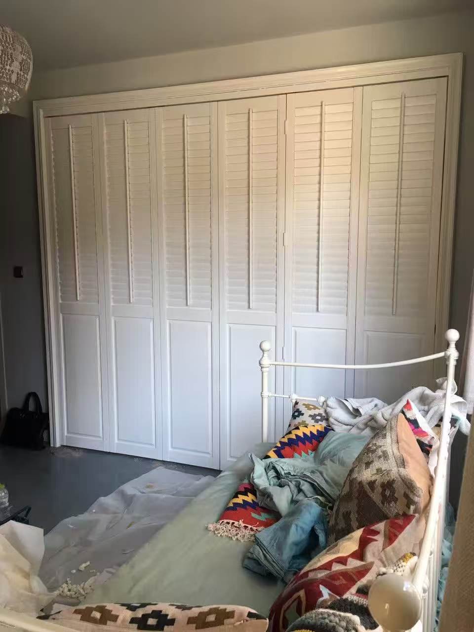 Solid wood shutter doors and windows