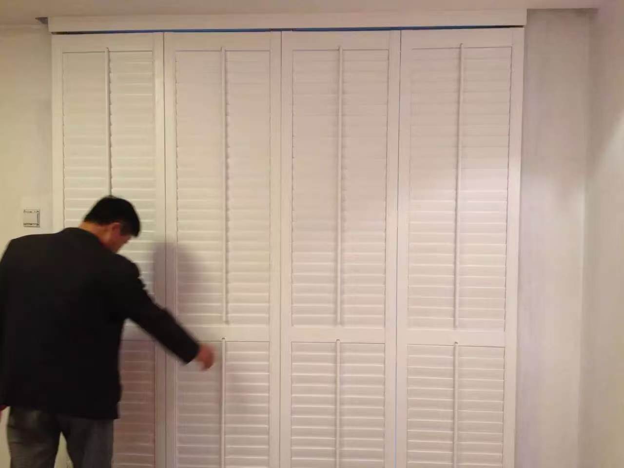 Solid wood shutter doors and windows