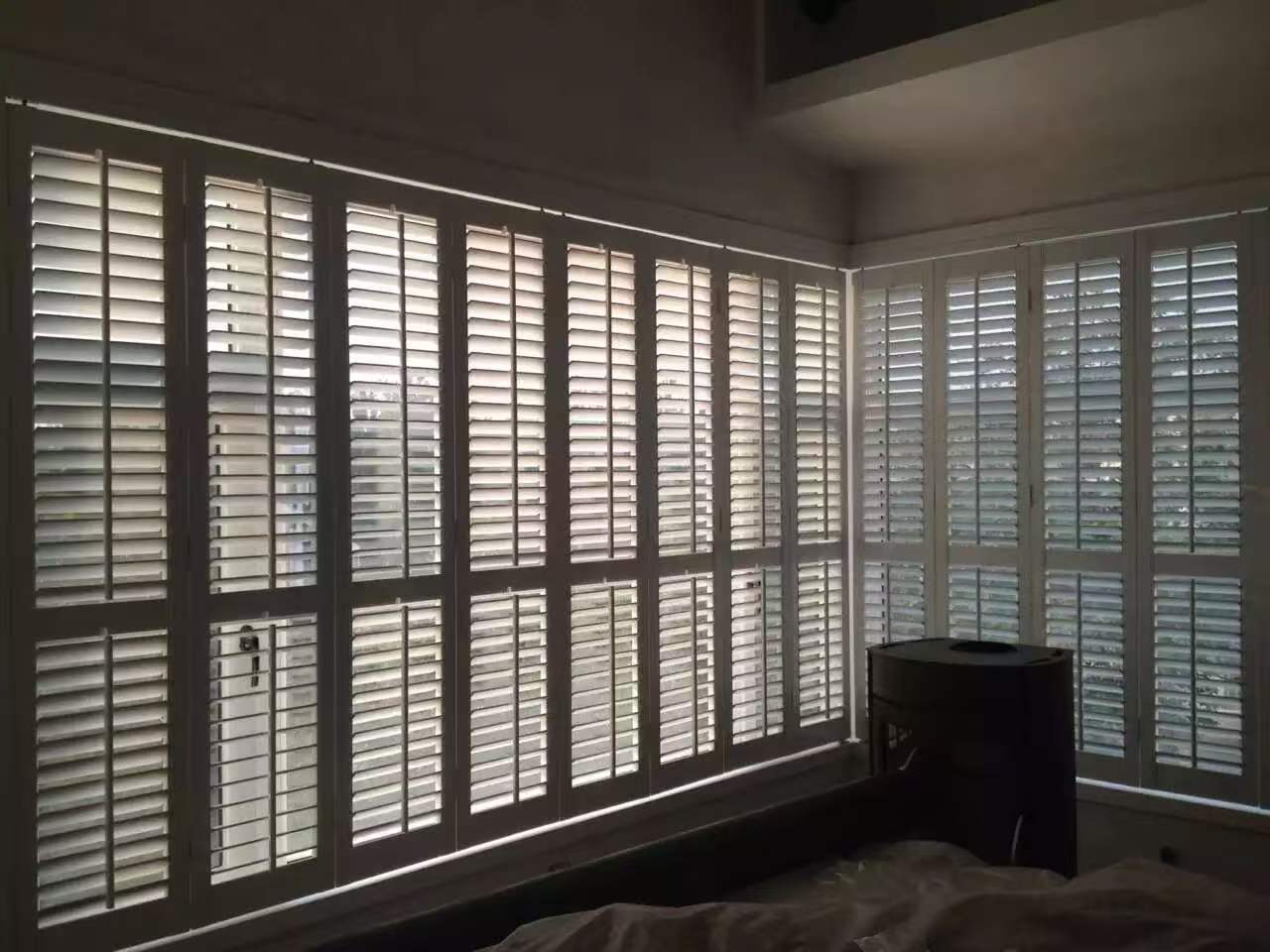 Solid wood shutter doors and windows